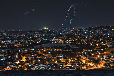 Hill-top View, Hyderabad, India